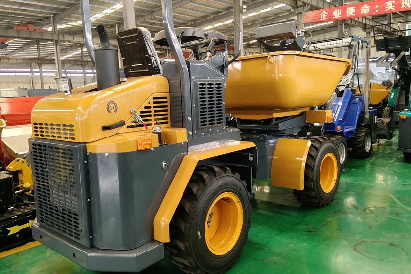 Site dumpers on the workshop floor ready for fitting