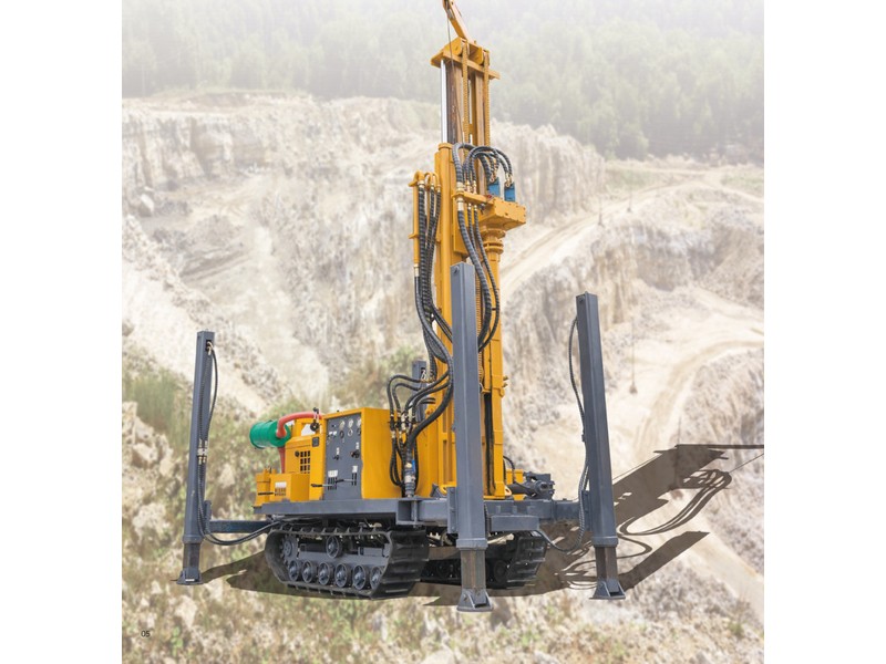HQZ-220L Rubber-Track Pneumatic Drill Rig