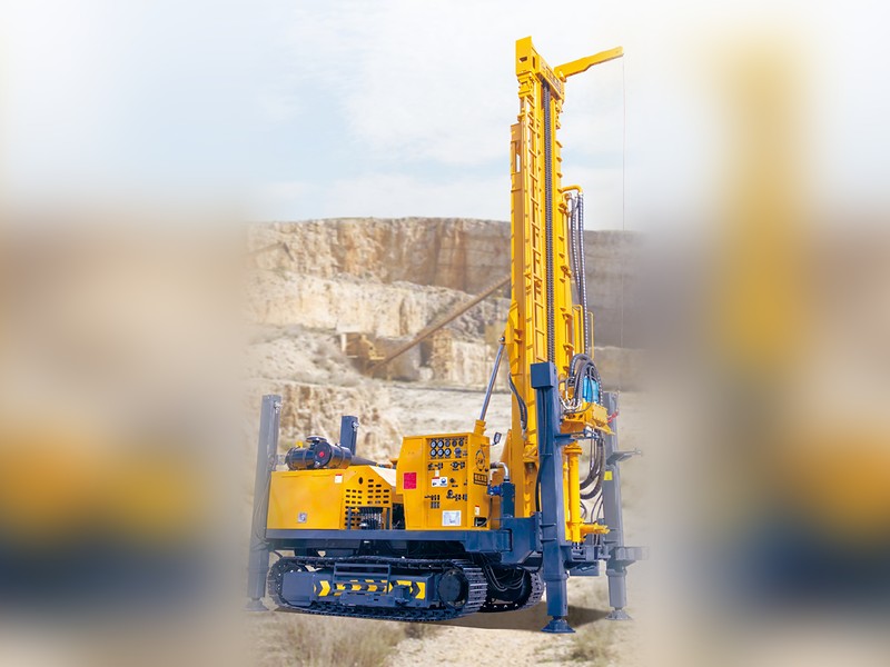 HQZ-500S Steel-Track Pneumatic Drill Rig