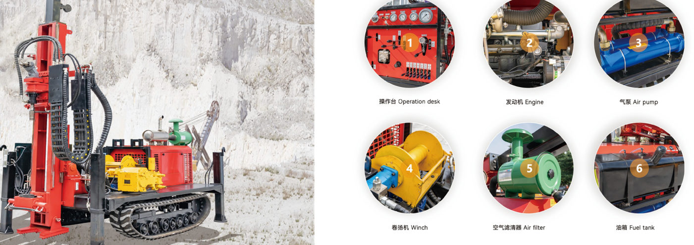 HW-YDX-800SGL Fully Hydraulic Core Exploration Rig